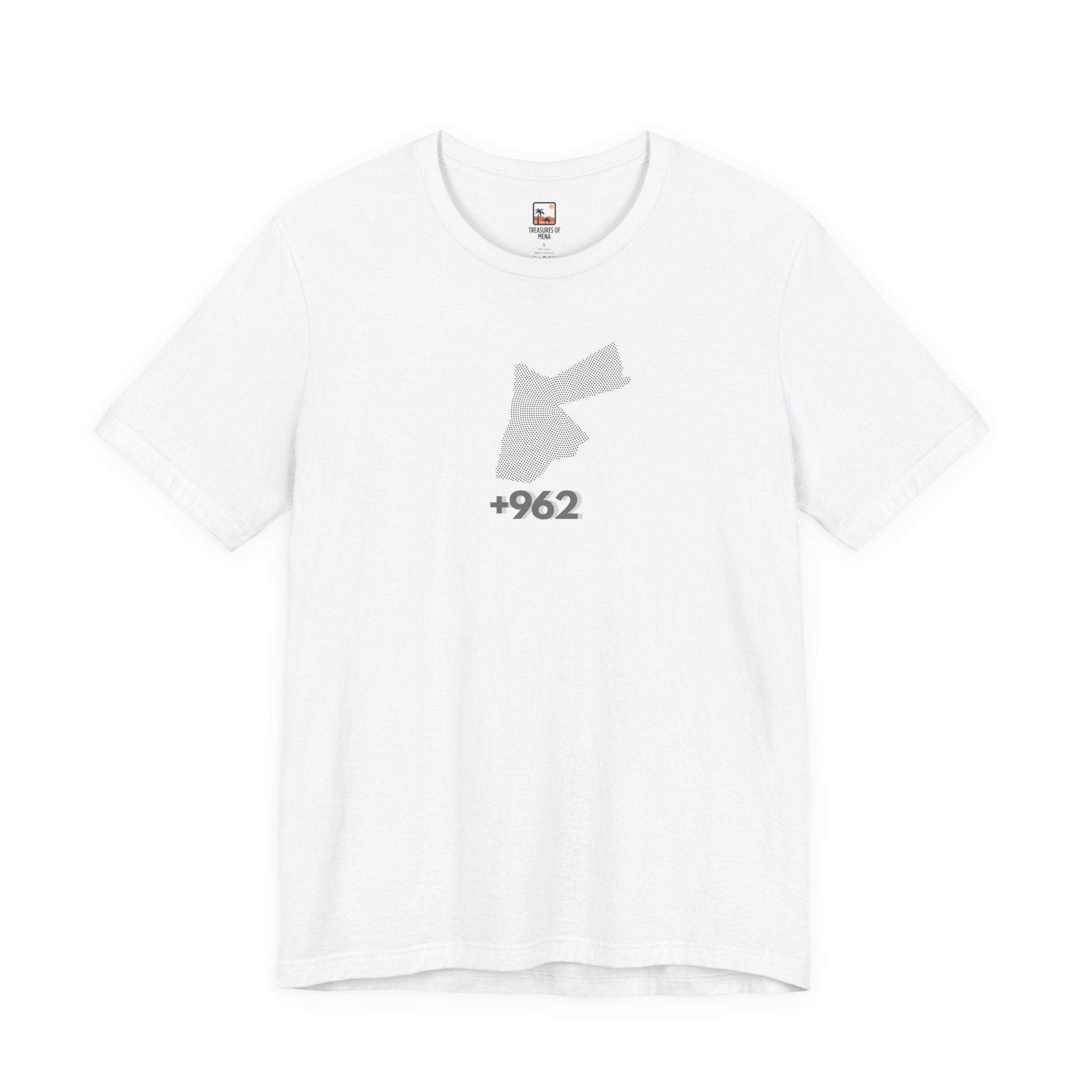 Graphic Unisex Tee with +962 Design, Casual Wear, Gift for Travelers, Summer Essential, Trendy Statement Tee