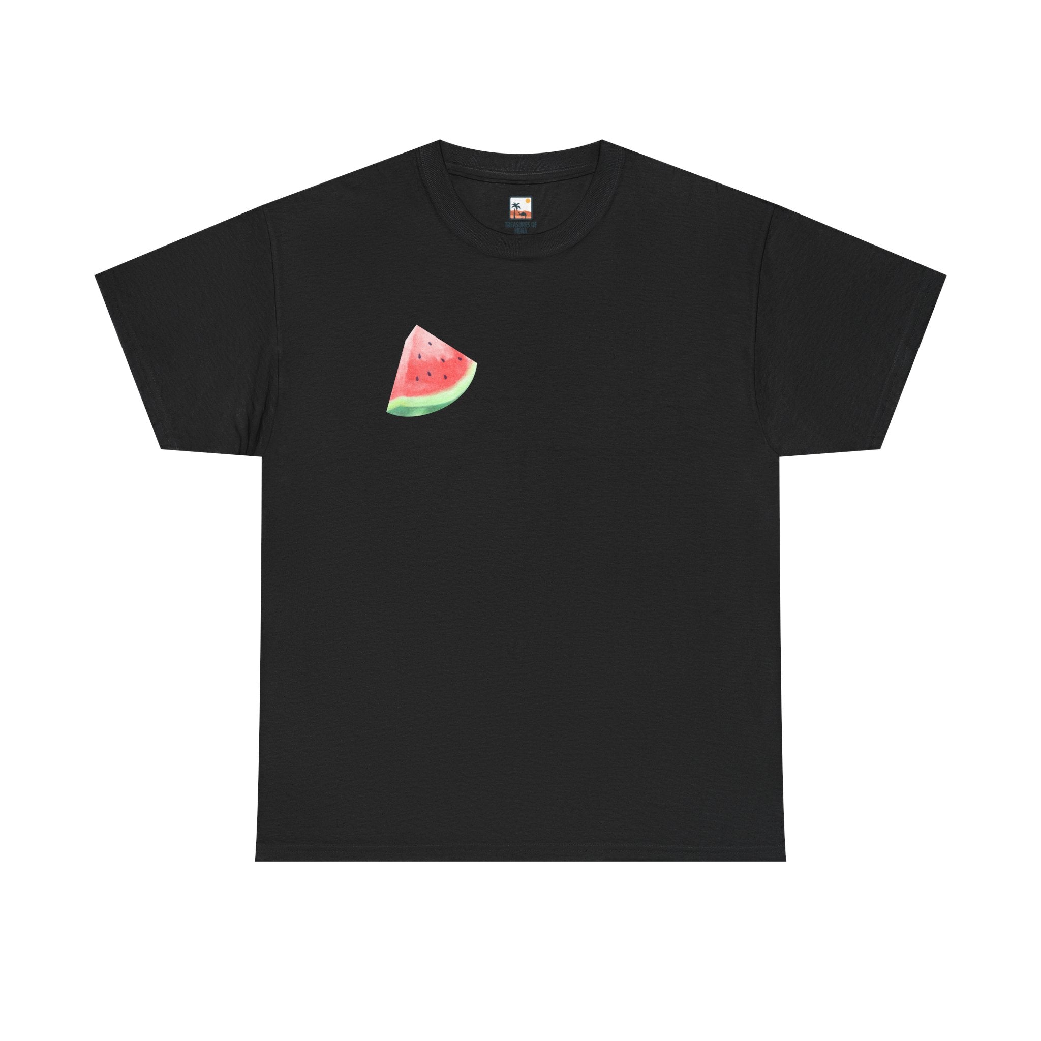 Watermelon Slice Unisex Heavy Cotton Tee | Summer Vibes T-Shirt, Cute Fruit Shirt, Gift for Foodies, Beach Wear, Casual Everyday Style