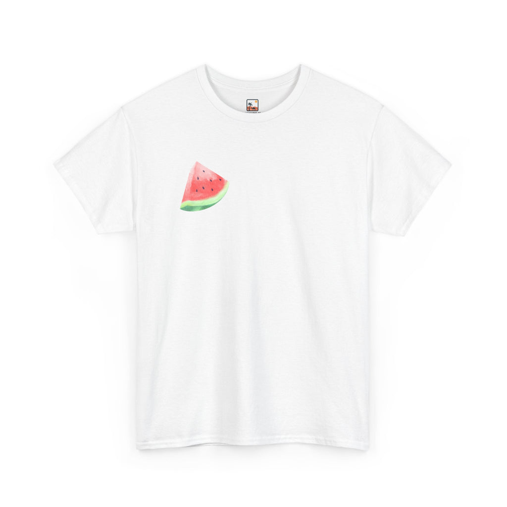 Watermelon Slice Unisex Heavy Cotton Tee | Summer Vibes T-Shirt, Cute Fruit Shirt, Gift for Foodies, Beach Wear, Casual Everyday Style