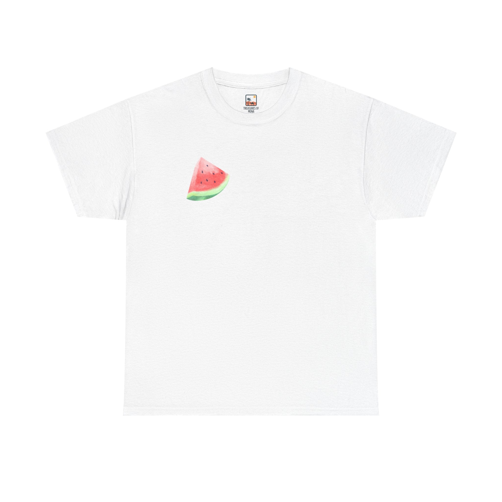 Watermelon Slice Unisex Heavy Cotton Tee | Summer Vibes T-Shirt, Cute Fruit Shirt, Gift for Foodies, Beach Wear, Casual Everyday Style