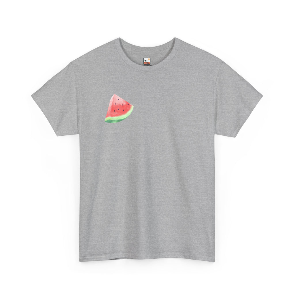 Watermelon Slice Unisex Heavy Cotton Tee | Summer Vibes T-Shirt, Cute Fruit Shirt, Gift for Foodies, Beach Wear, Casual Everyday Style